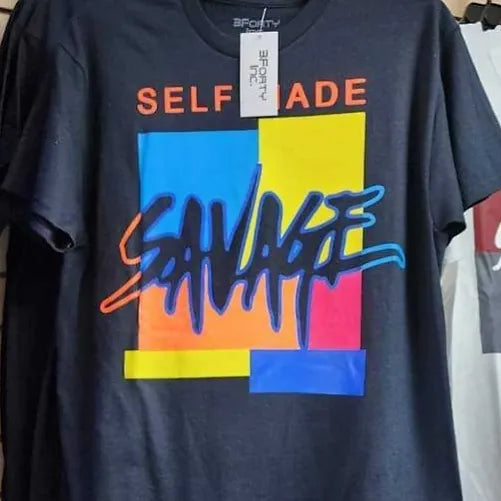 "Savage" Black Mens Shirt