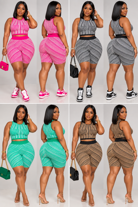 Curve Appeal Two-Piece Short-Set