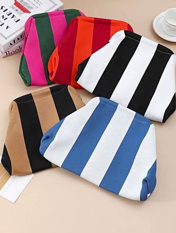 "CLASSY" Striped Clutches